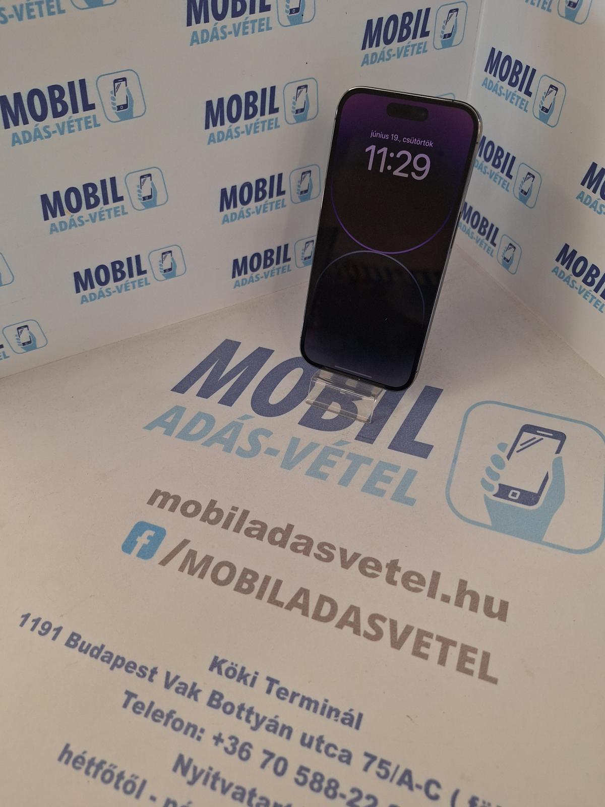 Apple iPhone 14 Pro Kártyafüggetlen 128 GB, 12 hó garancia