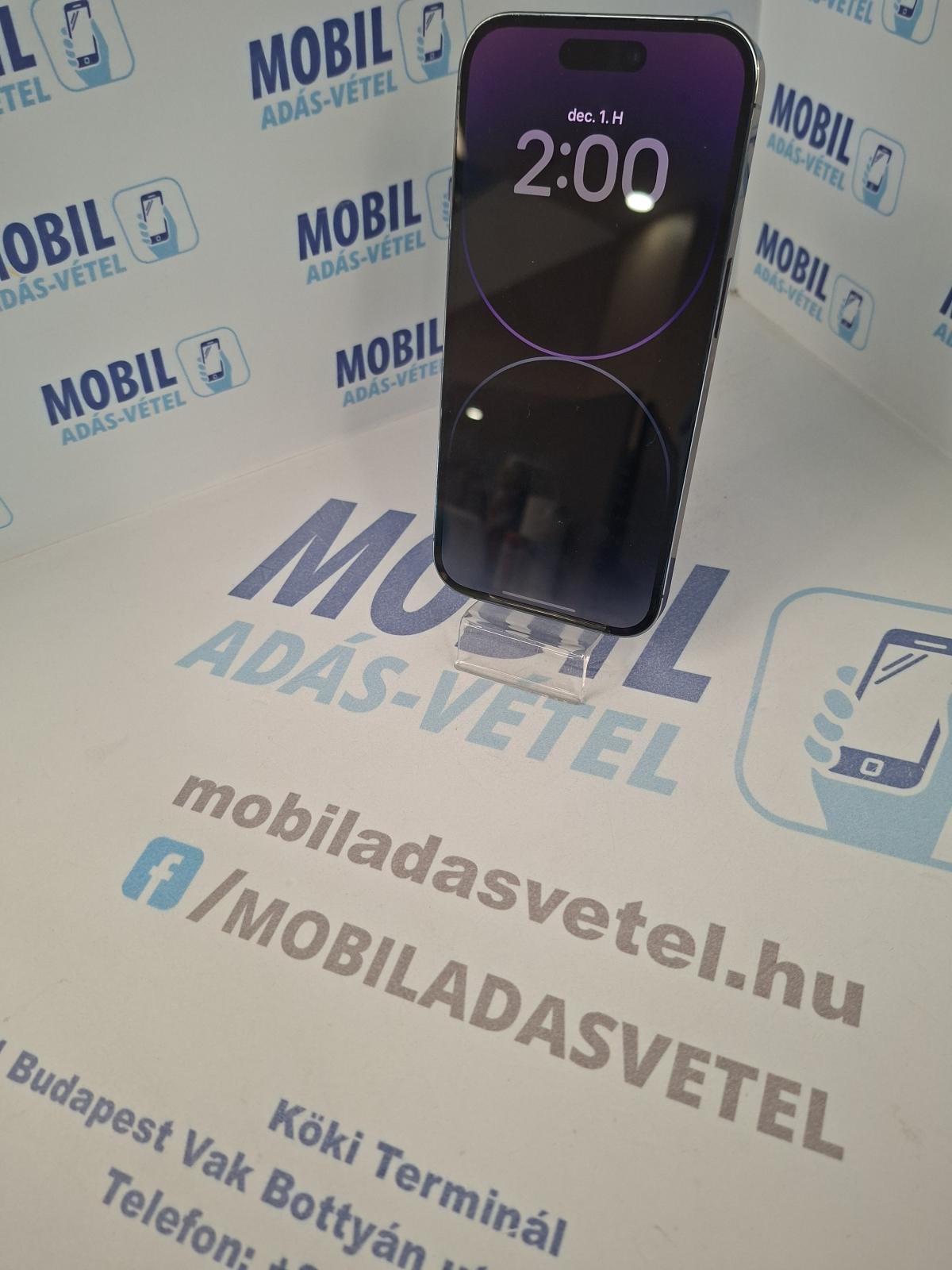 Apple iPhone 14 Pro Kártyafüggetlen 256 GB, 12 hó garancia