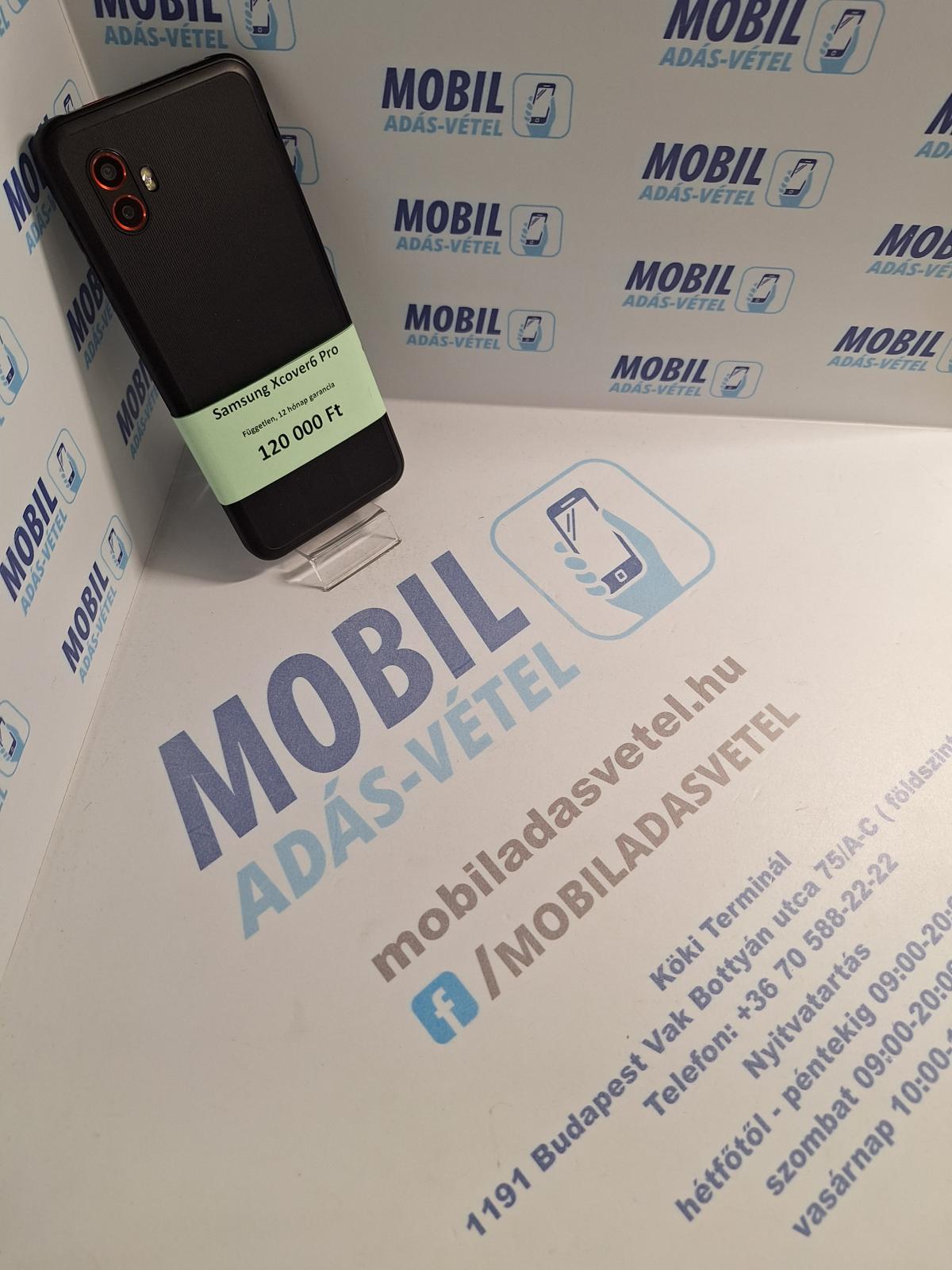 Samsung Galaxy Xcover6 Pro Kártyafüggetlen 128 GB, 12 hó garancia