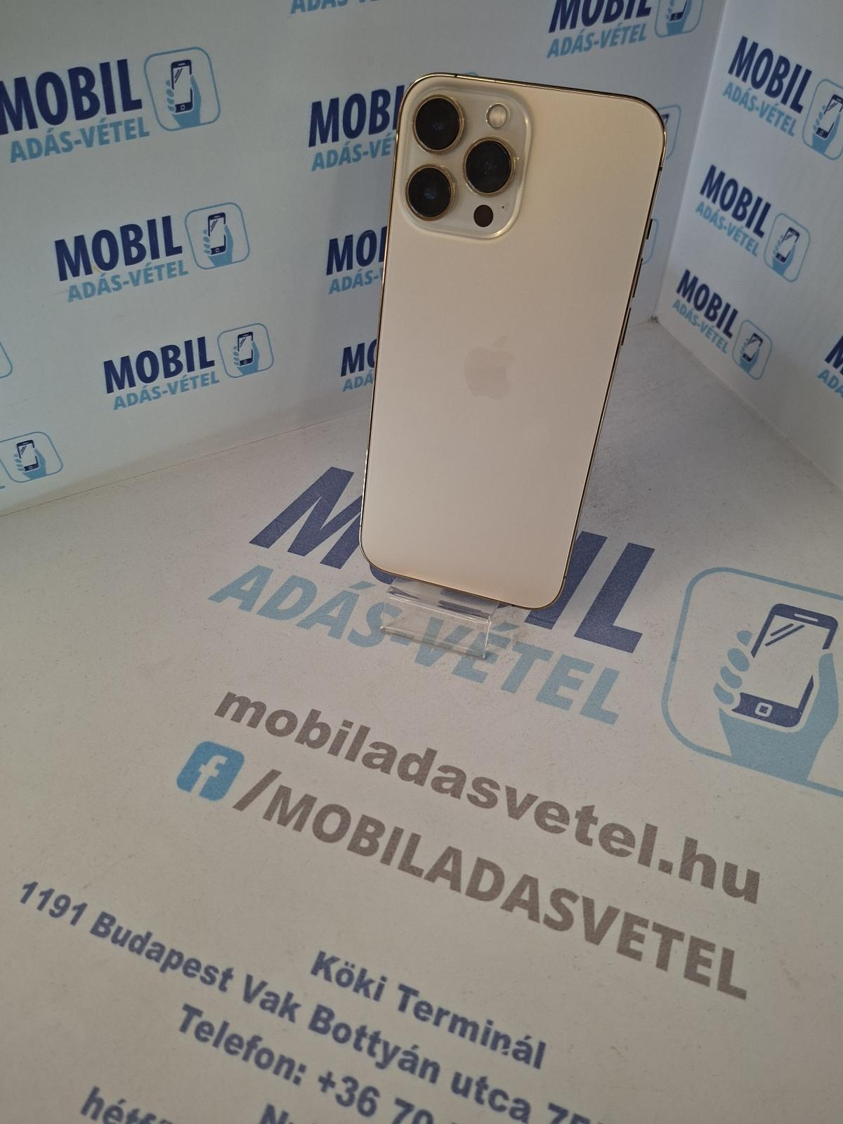 Apple iPhone 13 Pro Max Kártyafüggetlen 128 GB, 12 hó garancia