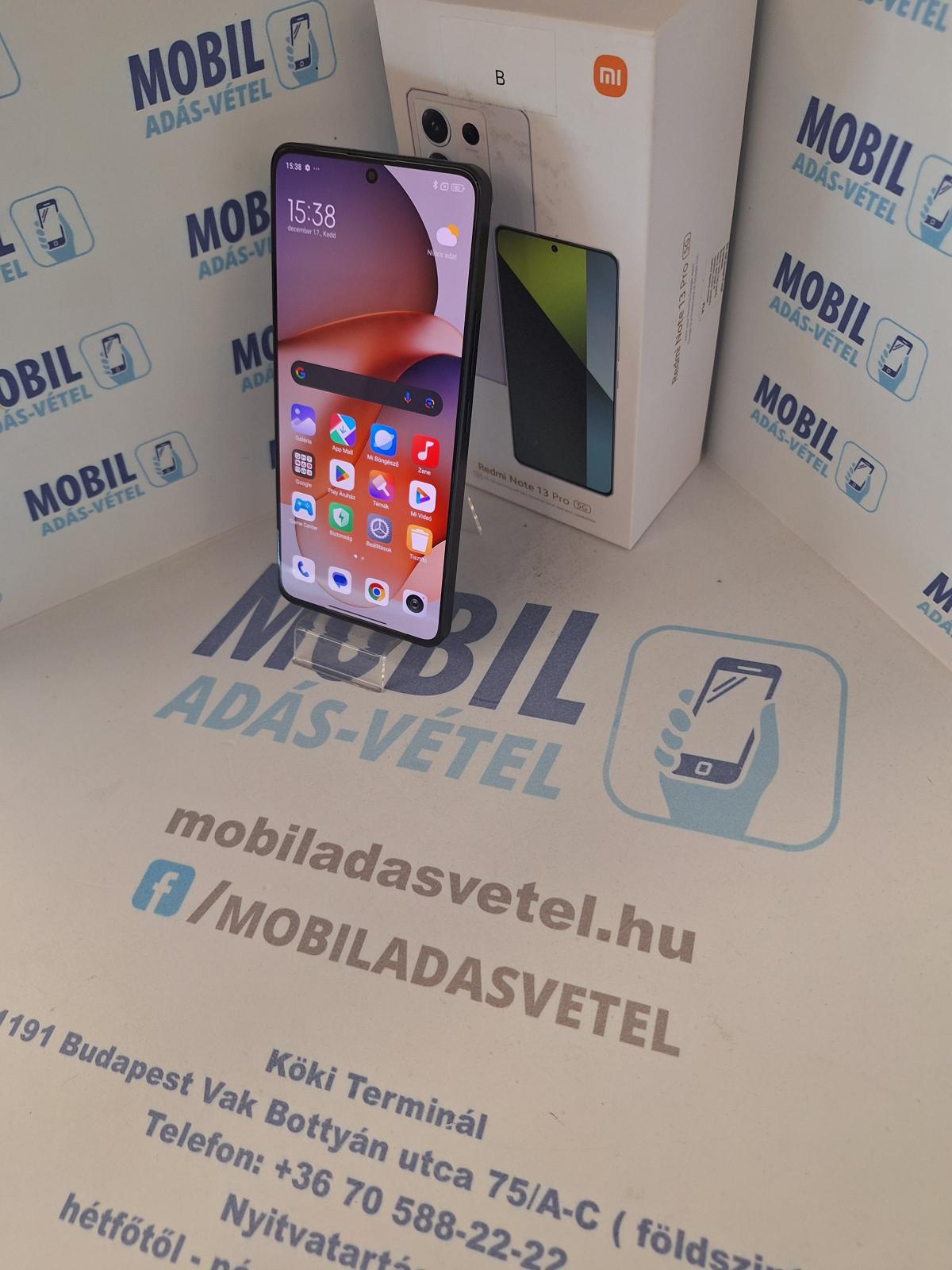 Xiaomi Redmi Note 13 Pro 5G Kártyafüggetlen 256 GB 8 GB Ram, 12 hó garancia