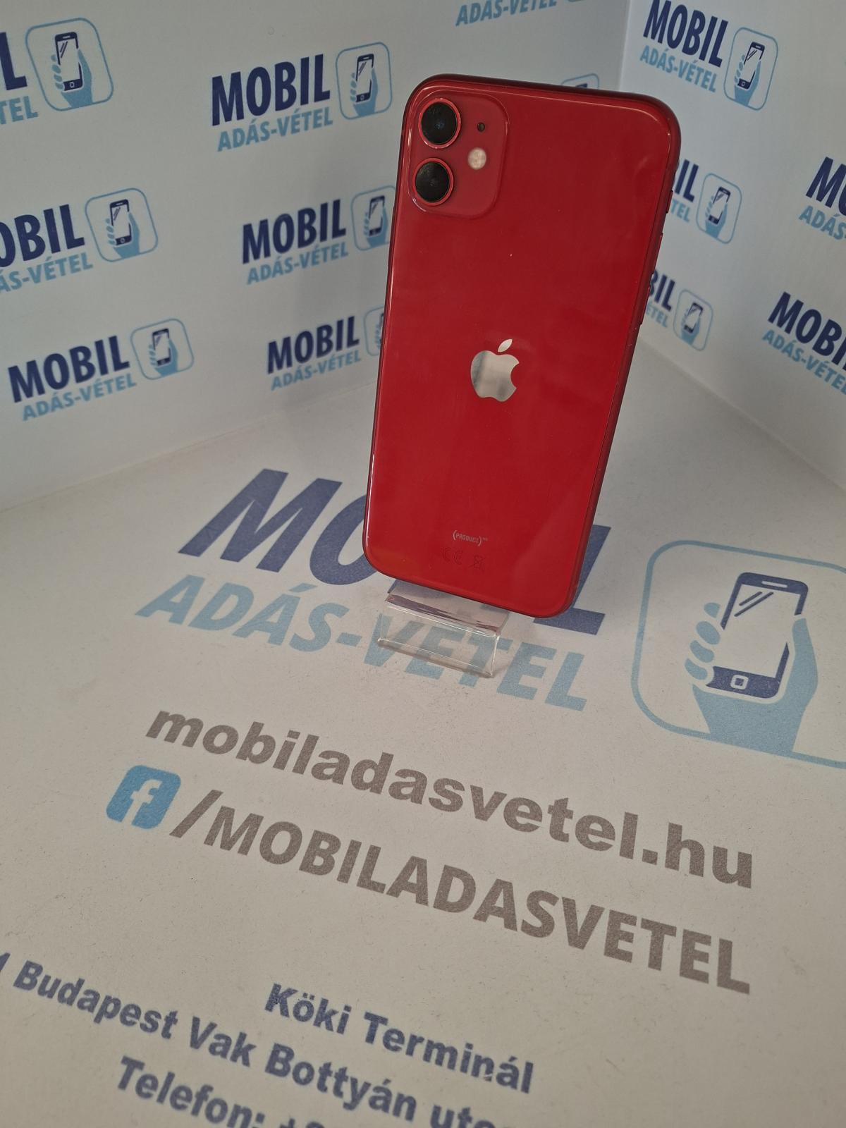 Apple iPhone 11 Kártyafüggetlen 128 GB, 12 hó garancia