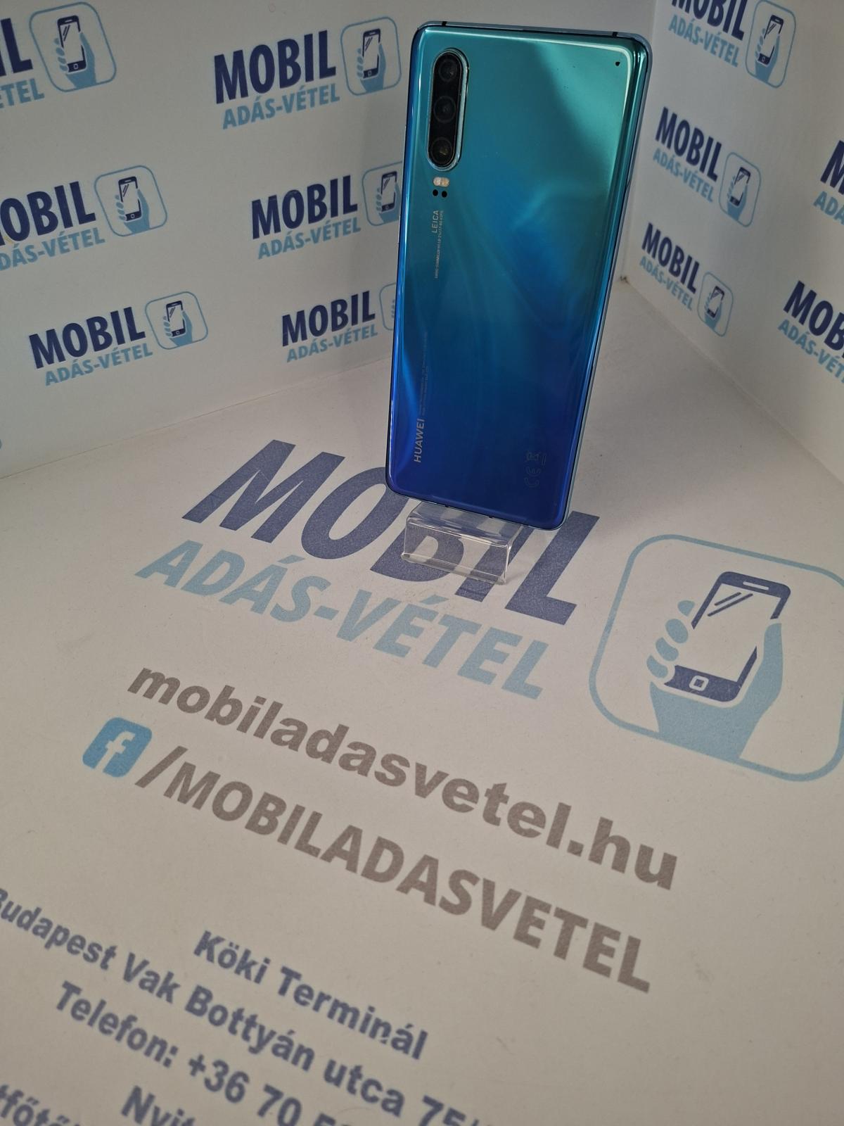 Huawei P30 Kártyafüggetlen 128 GB 6 GB Ram, 12 hó garancia