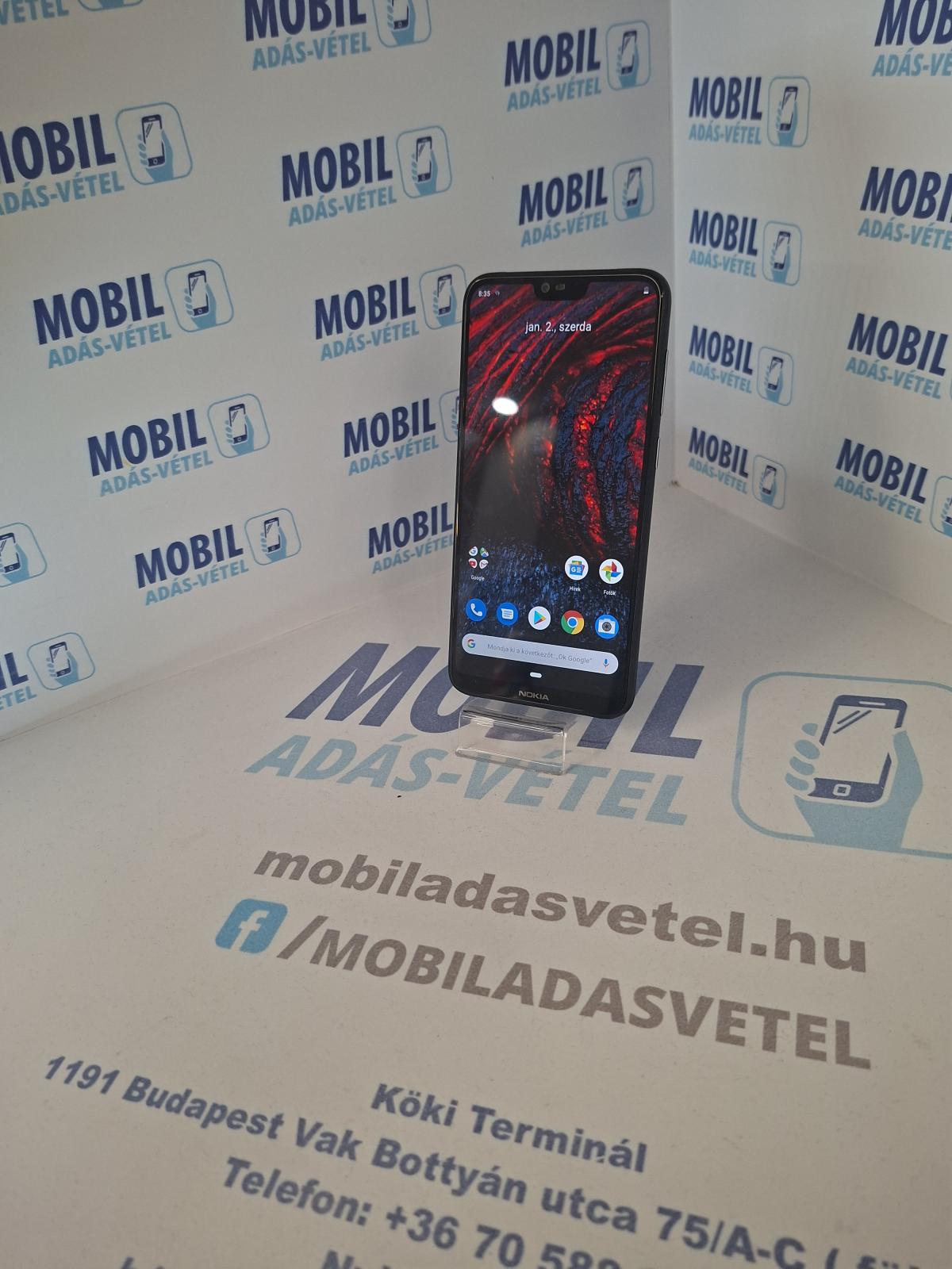 Nokia 6.1 Plus Kártyafüggetlen 64 GB, 12 hó garancia