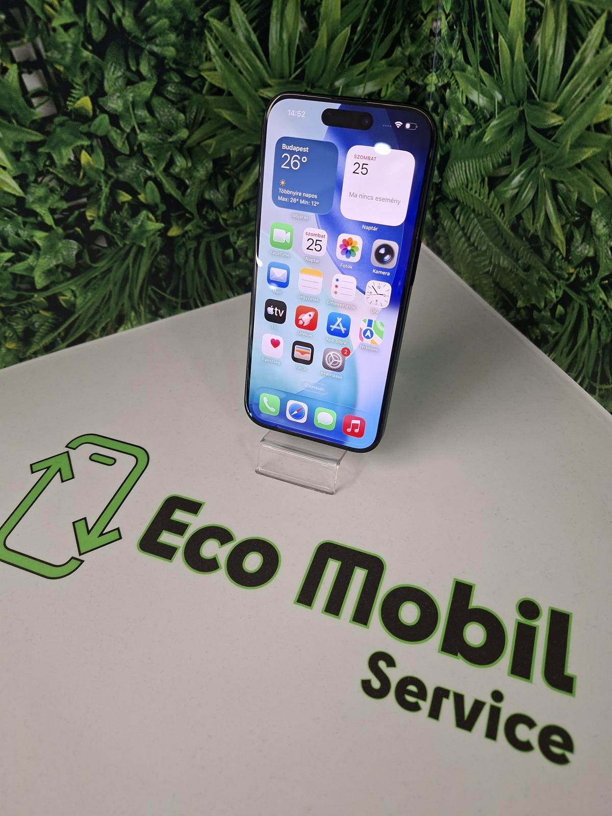 Apple iPhone 15 Pro Kártyafüggetlen 128 GB, 12 hó garancia
