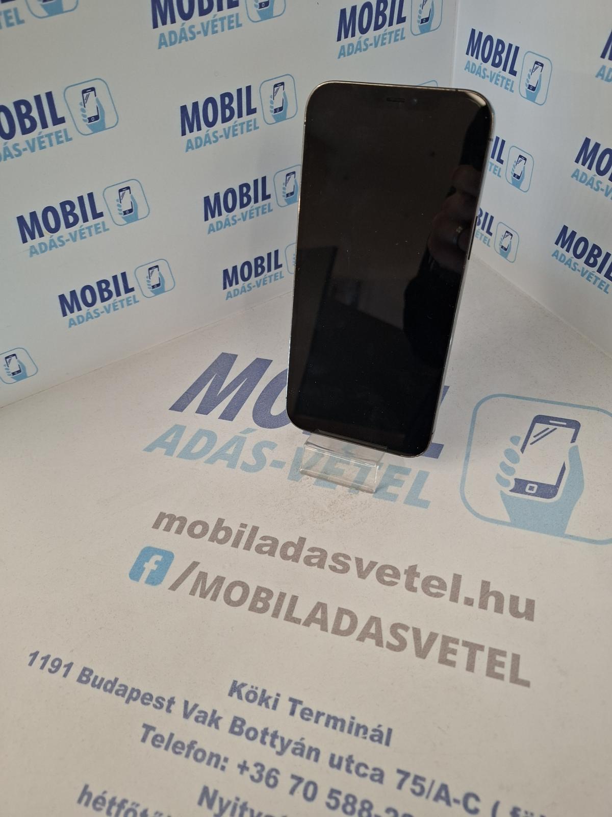 Apple iPhone 12 Pro Max Kártyafüggetlen 128 GB, 12 hó garancia