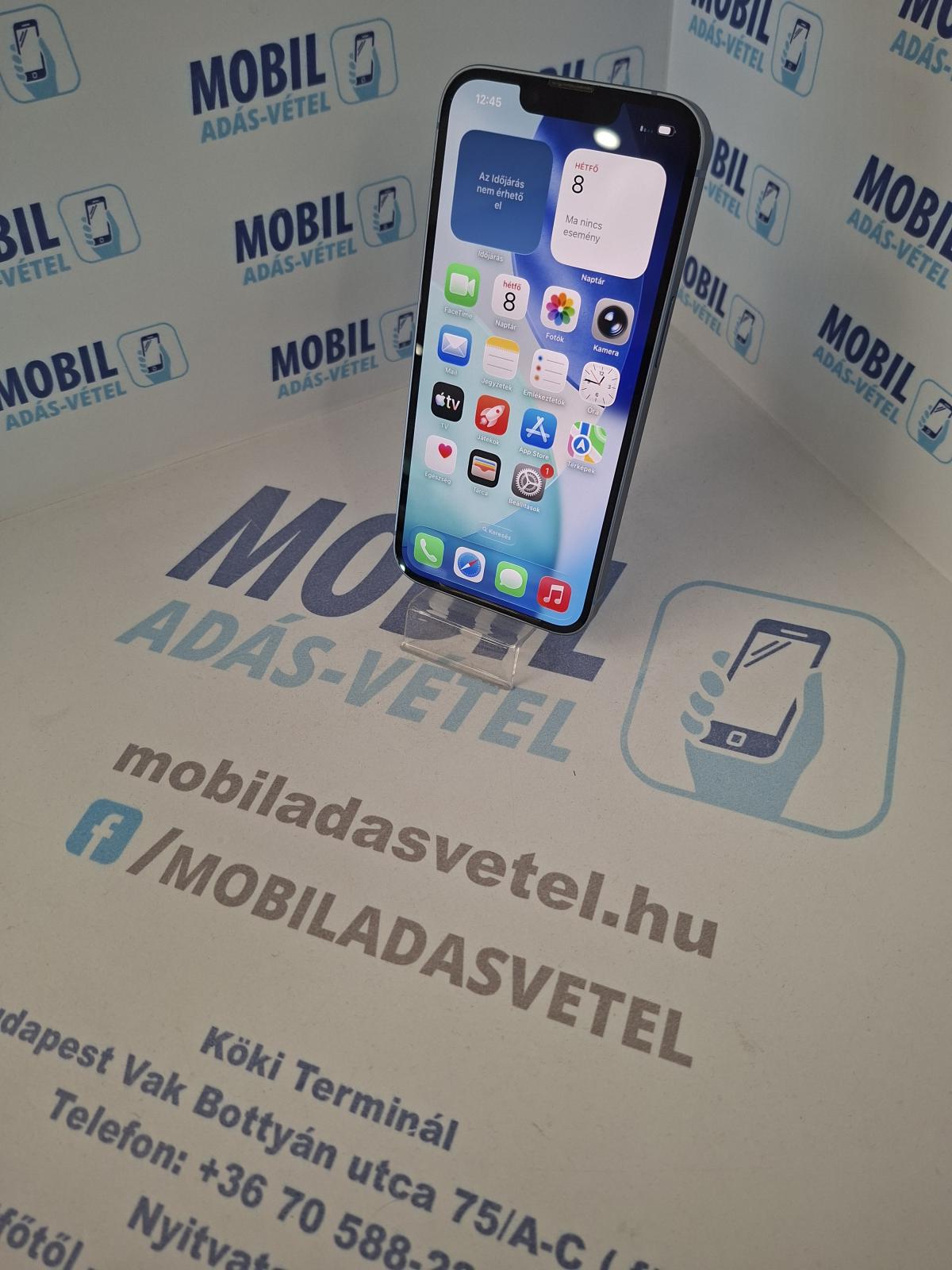 Apple iPhone 14 Kártyafüggetlen 128 GB, 12 hó garancia