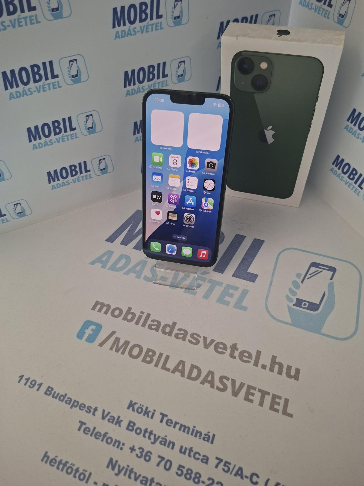 Apple iPhone 13 Kártyafüggetlen 256 GB, 12 hó garancia