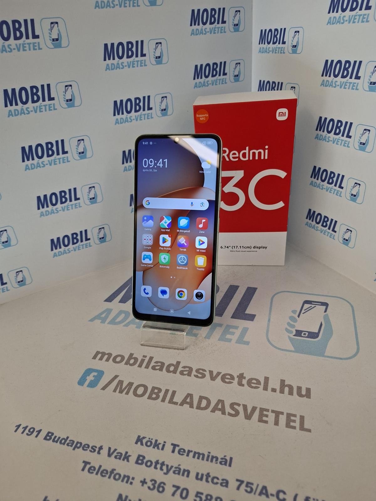Xiaomi Redmi 13C Kártyafüggetlen 128 GB, 12 hó garancia