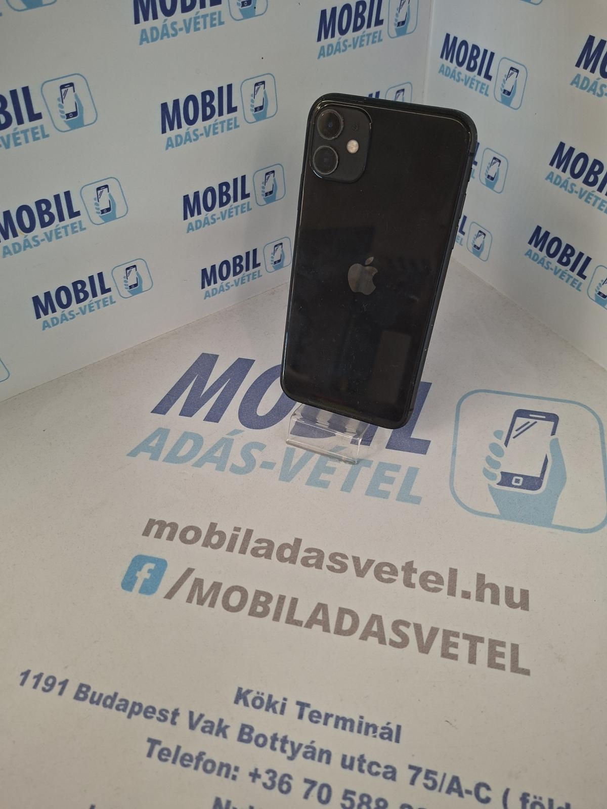 Apple iPhone 11 Kártyafüggetlen 256 GB, 12 hó garancia