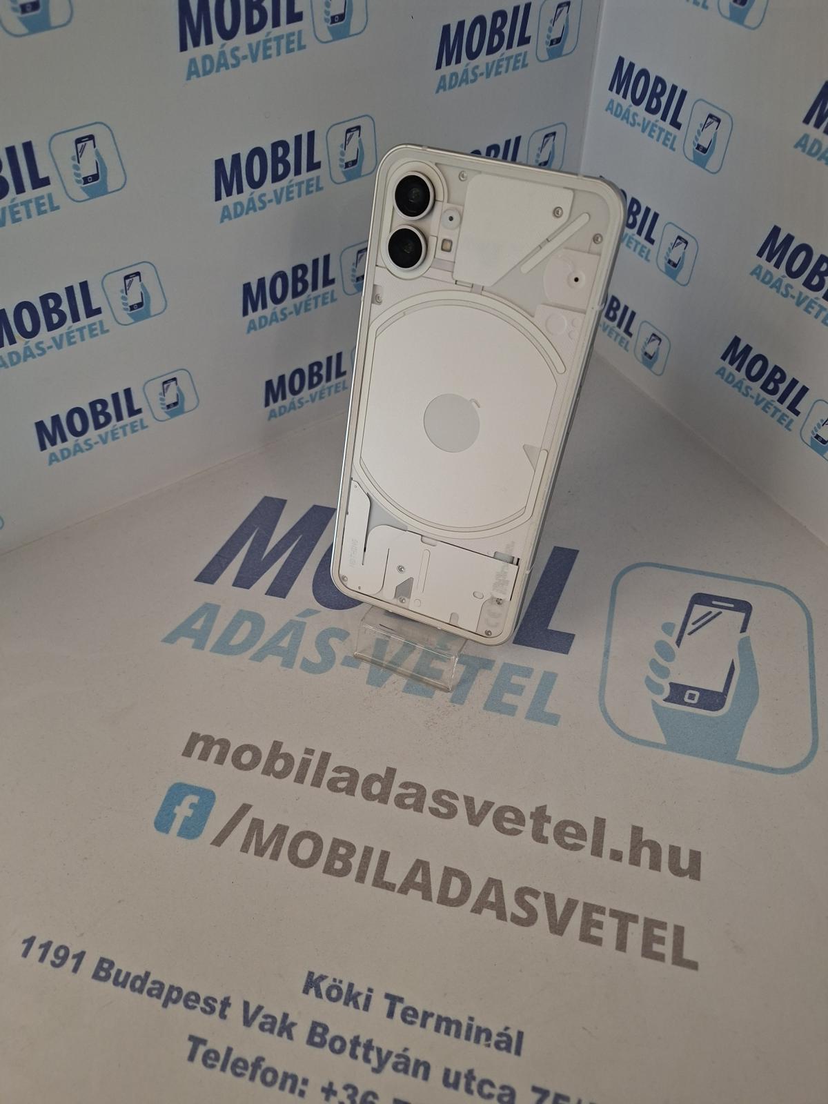 Nothing phone (1) Kártyafüggetlen 256 GB, 12 hó garancia