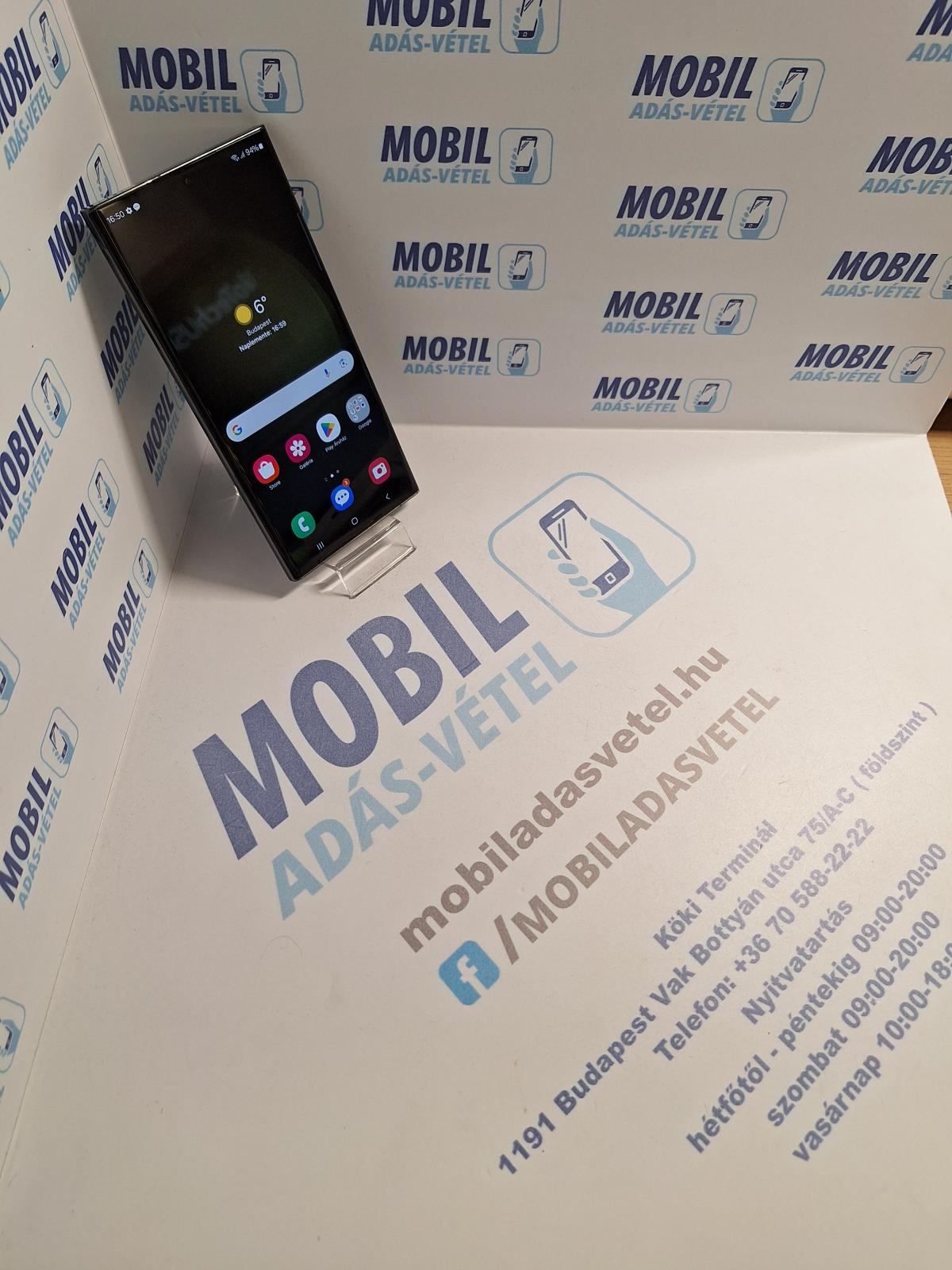 Samsung Galaxy S23 Ultra Kártyafüggetlen 256 GB, 12 hó garancia