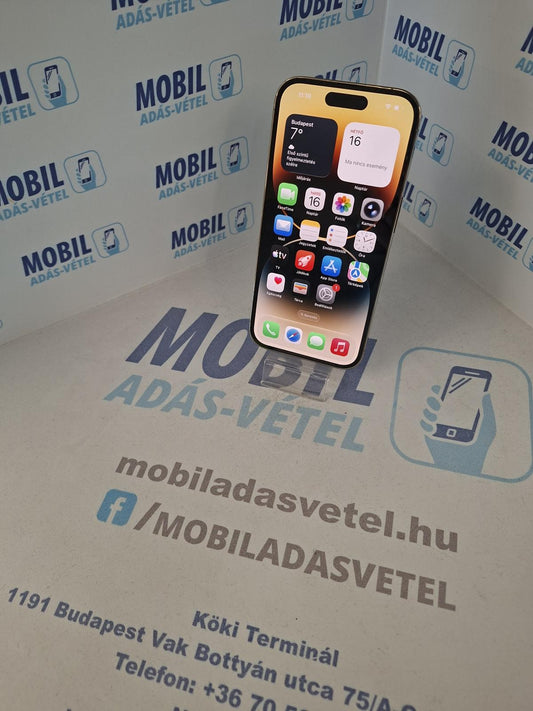 Apple iPhone 14 Pro Kártyafüggetlen 128 GB, 12 hó garancia