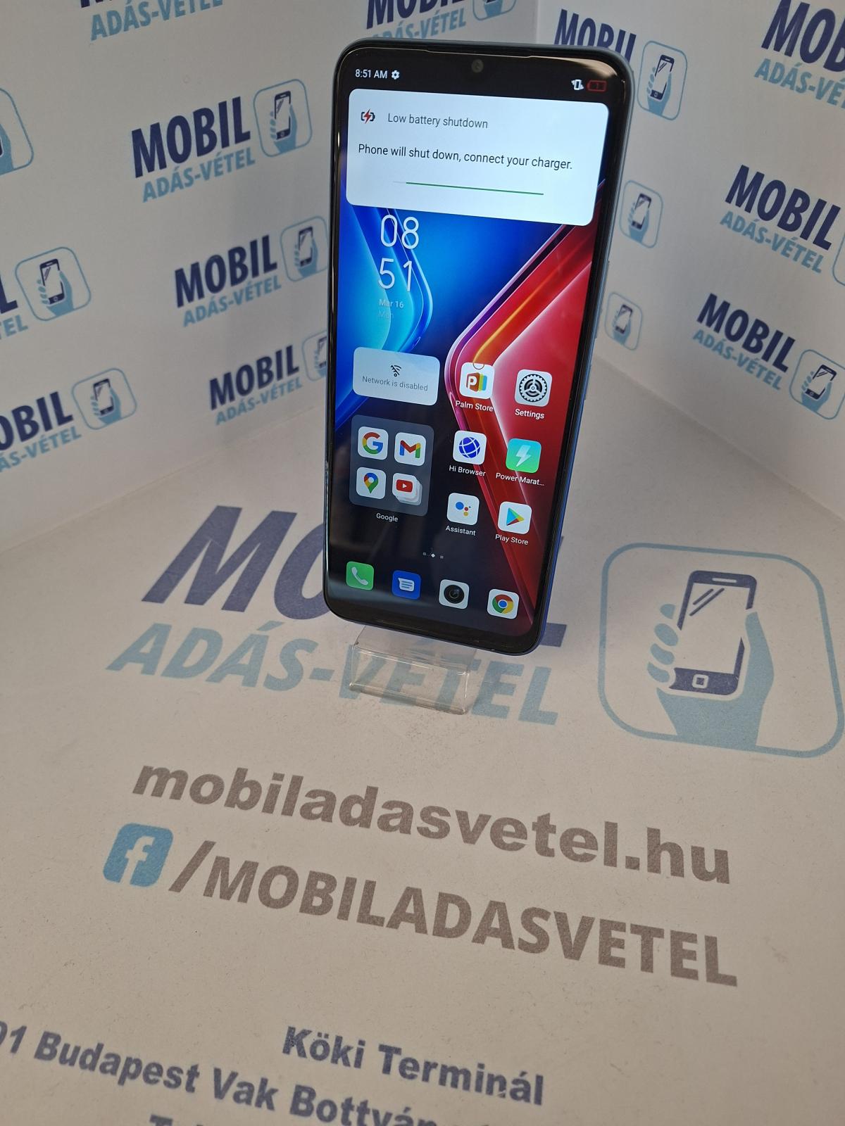 Hot 11S Kártyafüggetlen 128 GB, 12 hó garancia