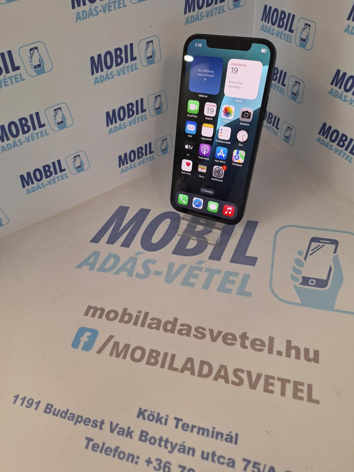 Apple iPhone 12 Kártyafüggetlen 128 GB, 12 hó garancia