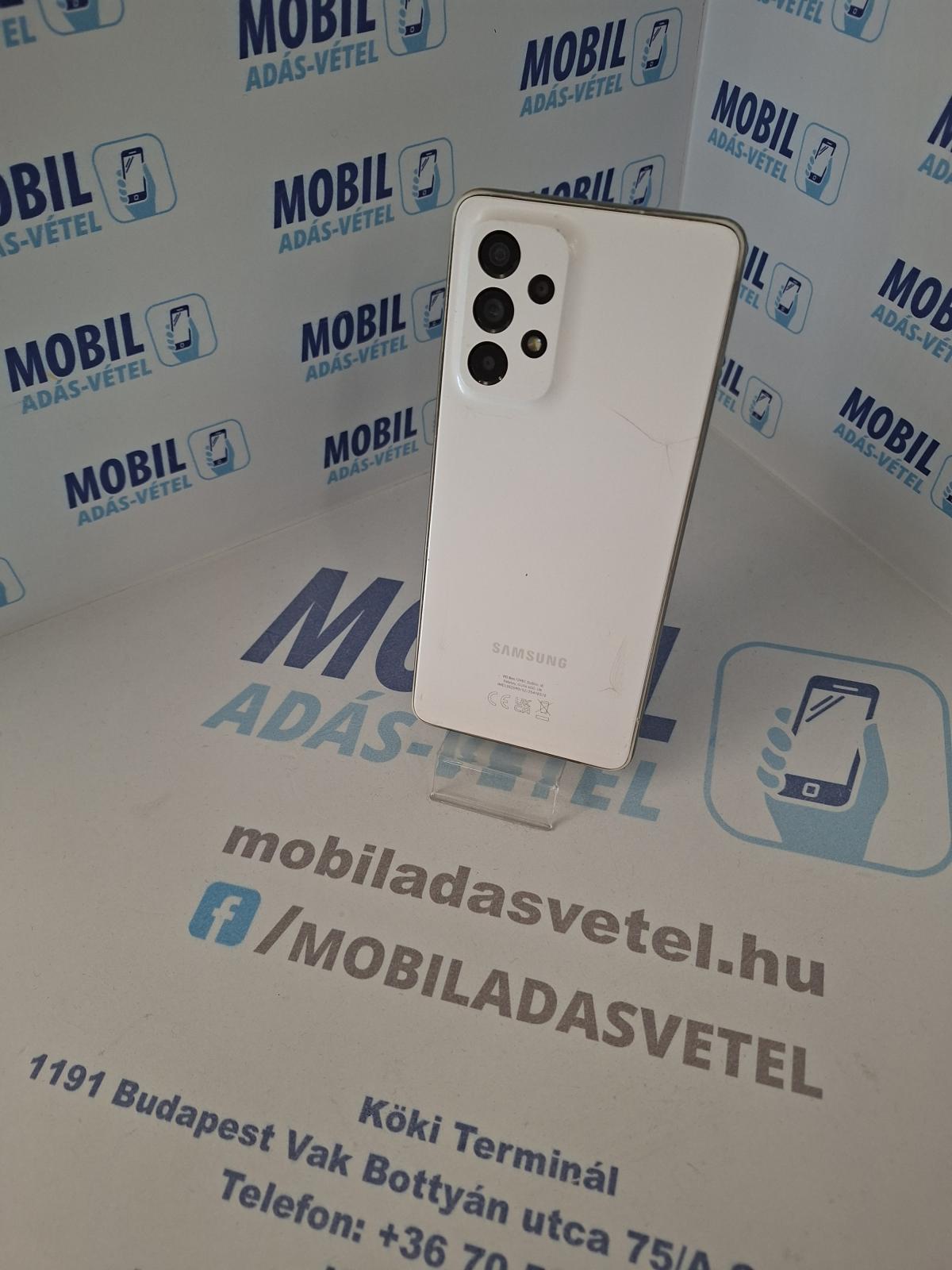 Samsung Galaxy A53 5G Kártyafüggetlen 128 GB 6 GB Ram, 12 hó garancia