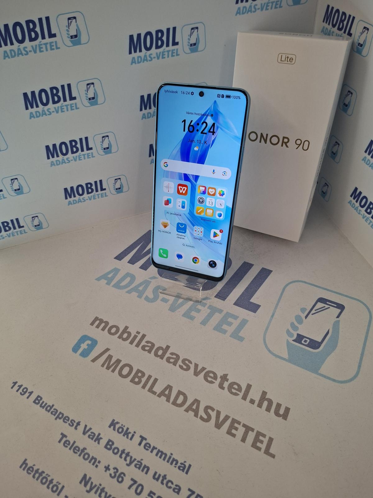 Honor 90 Lite Kártyafüggetlen 256 GB 8 GB Ram, 12 hó garancia