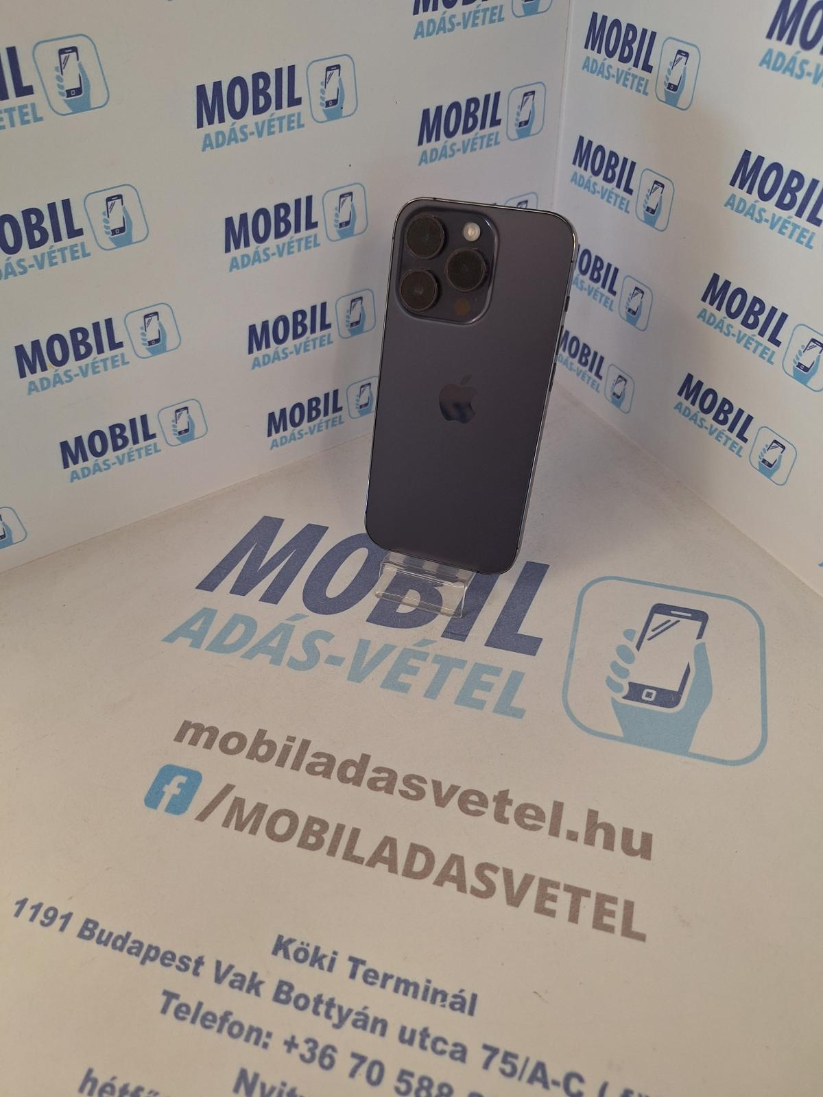 Apple iPhone 14 Pro Kártyafüggetlen 128 GB, 12 hó garancia