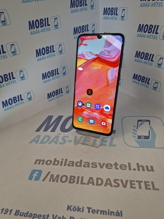 Samsung Galaxy A70 Kártyafüggetlen 128 GB, 12 hó garancia
