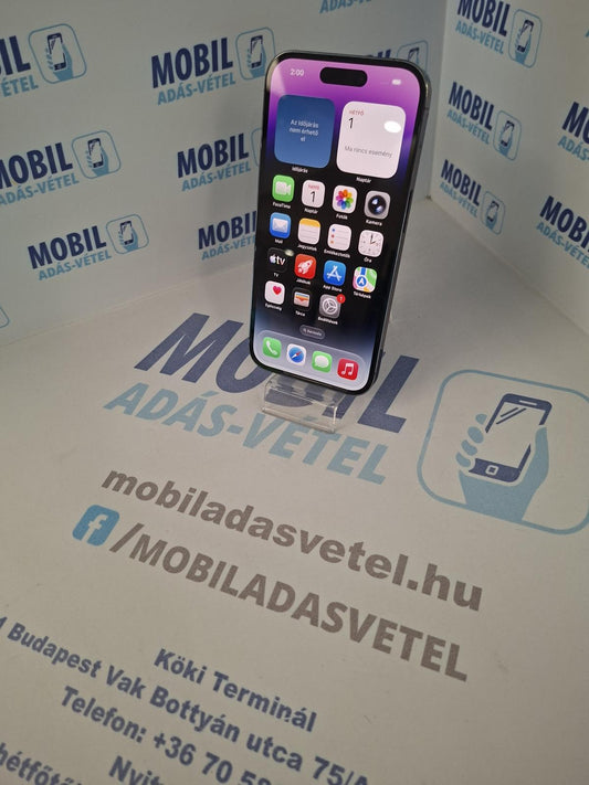 Apple iPhone 14 Pro Kártyafüggetlen 256 GB, 12 hó garancia