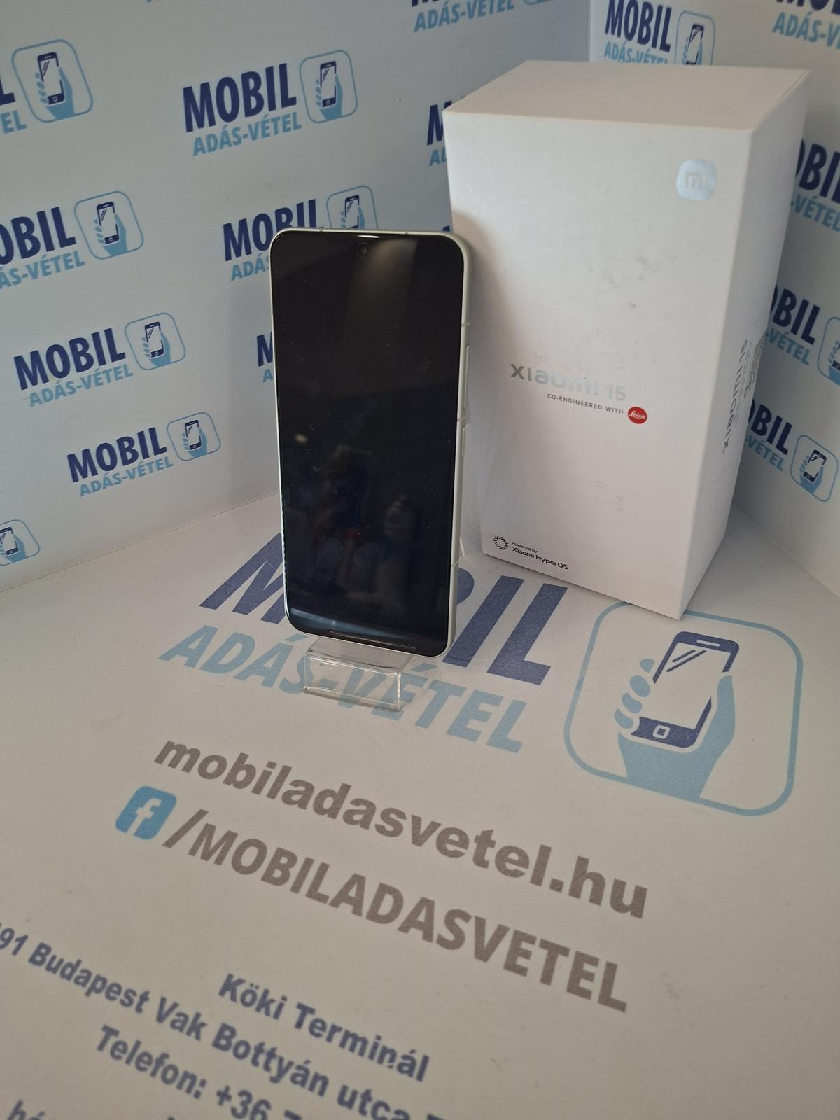 Xiaomi 15 Kártyafüggetlen 256 GB 12 GB Ram, 12 hó garancia