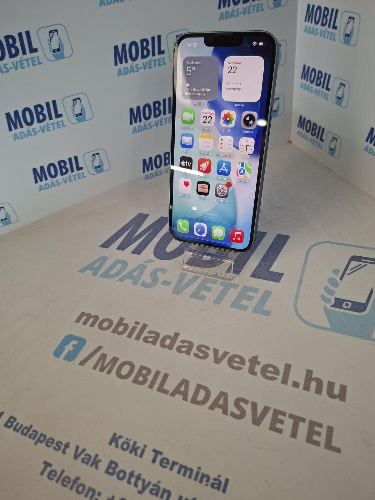 Apple iPhone 14 Kártyafüggetlen 128 GB, 12 hó garancia