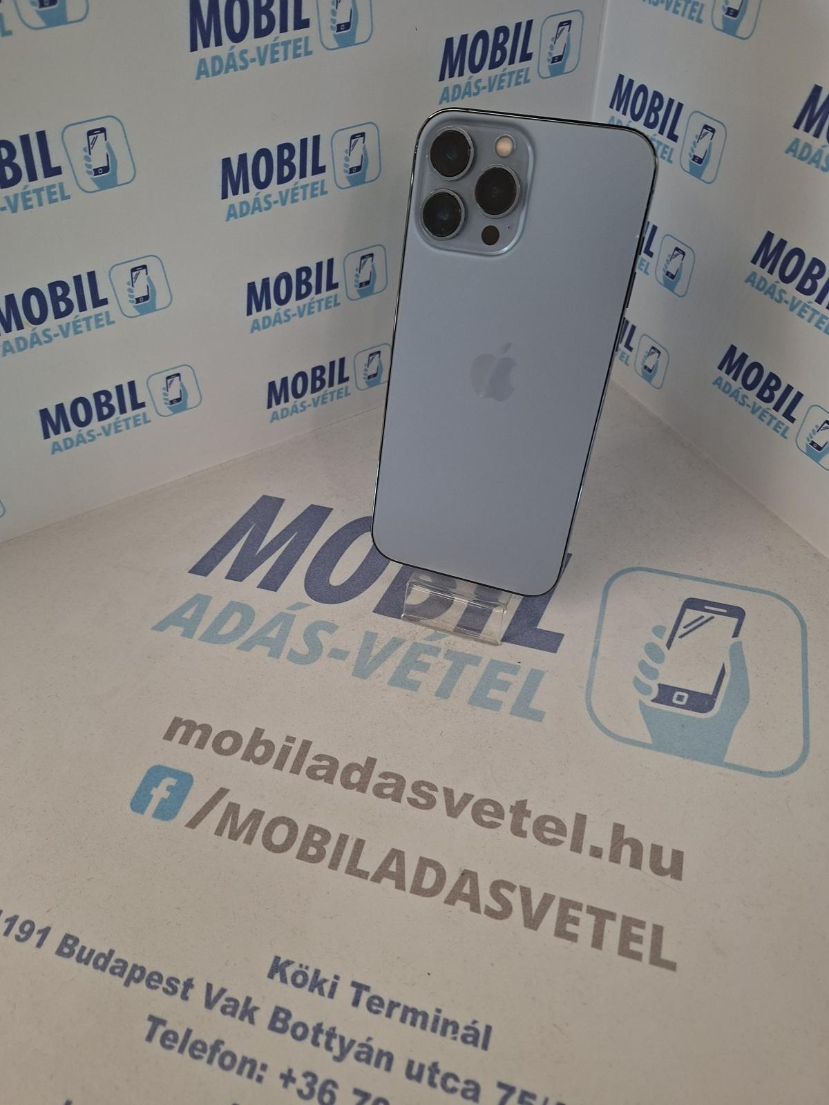 Apple iPhone 13 Pro Max Kártyafüggetlen 128 GB, 12 hó garancia