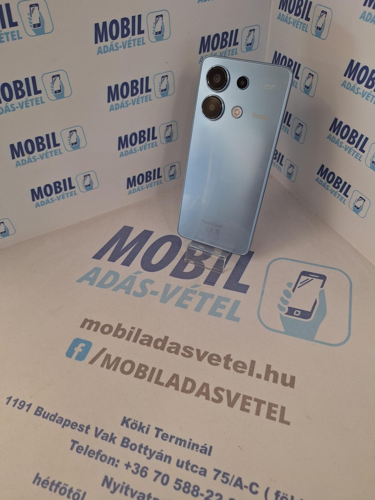 Xiaomi Redmi Note 13 4G Kártyafüggetlen 256 GB, 12 hó garancia