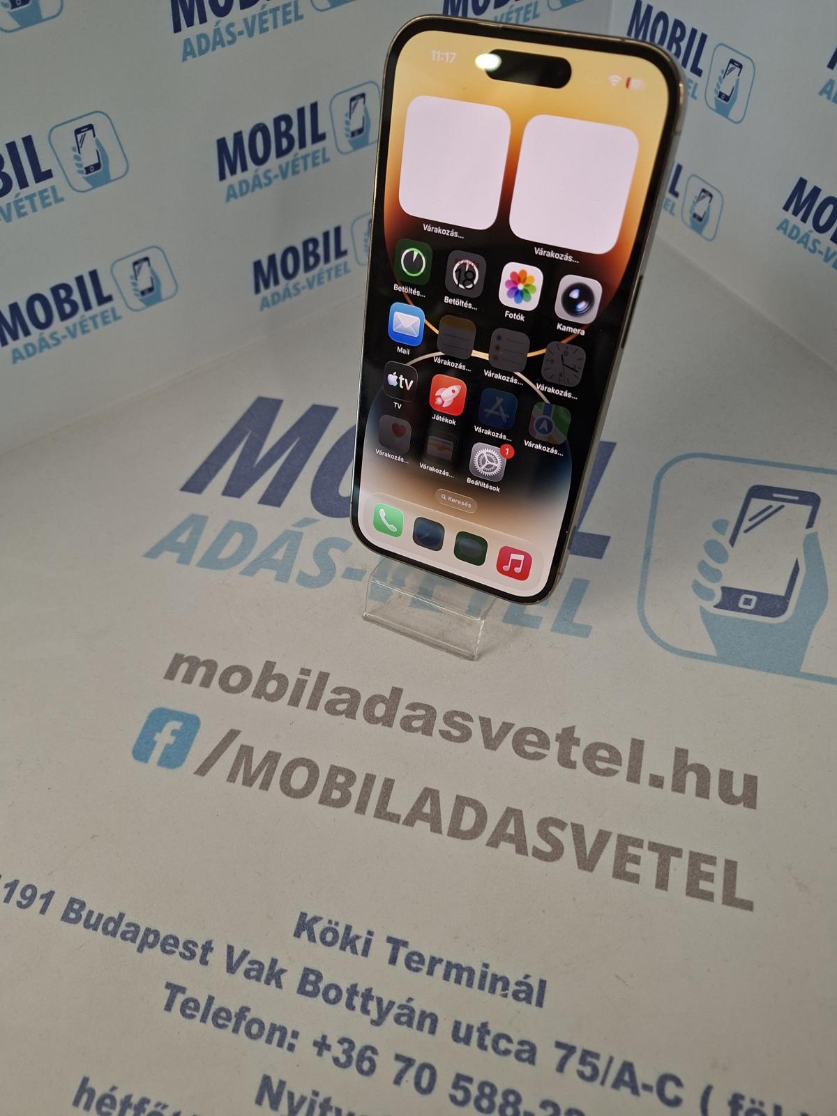 Apple iPhone 14 Pro Kártyafüggetlen 128 GB, 12 hó garancia