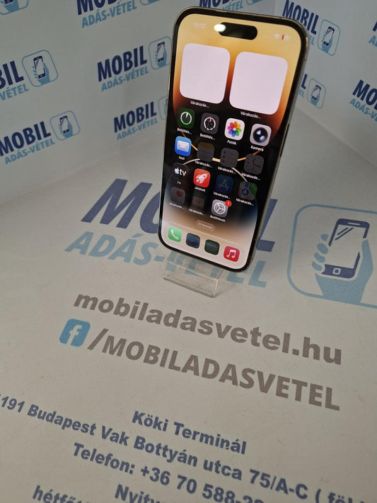 Apple iPhone 14 Pro Kártyafüggetlen 128 GB, 12 hó garancia
