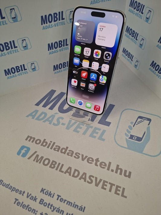 Apple iPhone 14 Pro Max Kártyafüggetlen 128 GB, 12 hó garancia