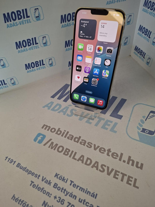 Apple iPhone 13 Pro Max Kártyafüggetlen 128 GB, 12 hó garancia
