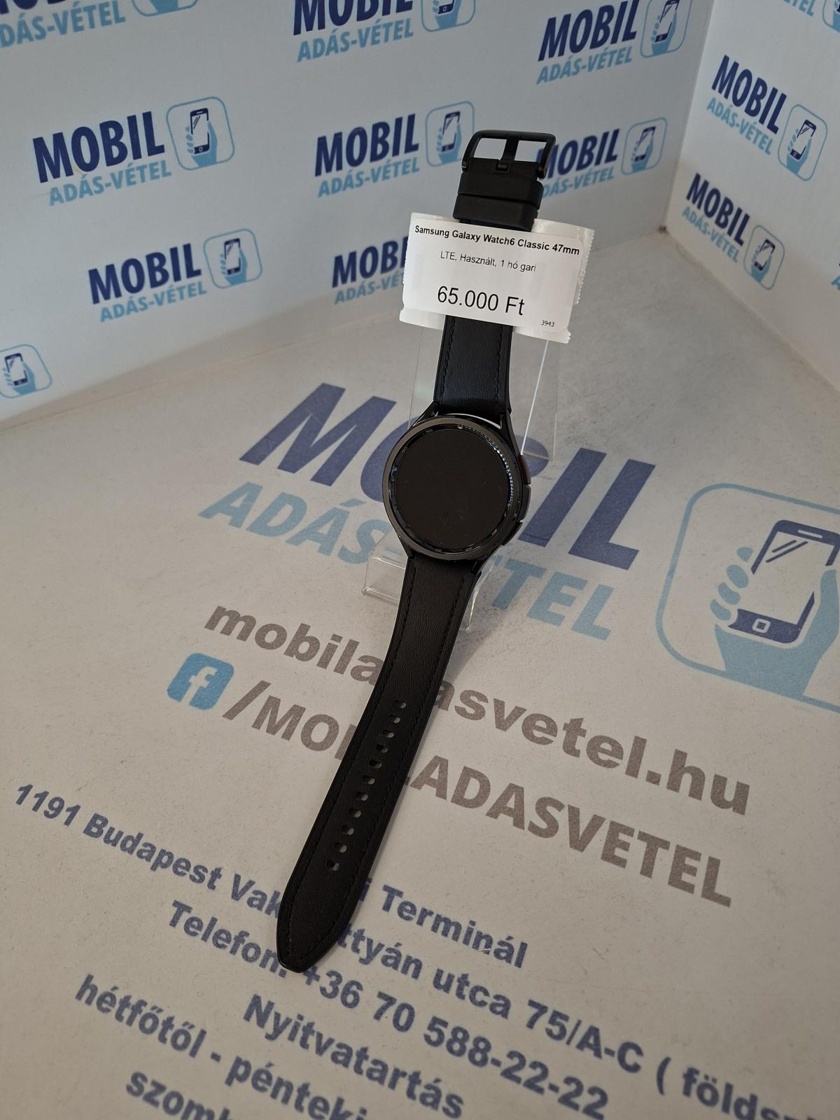 Samsung Galaxy Watch6 Classic Kártyafüggetlen 16 GB, 12 hó garancia