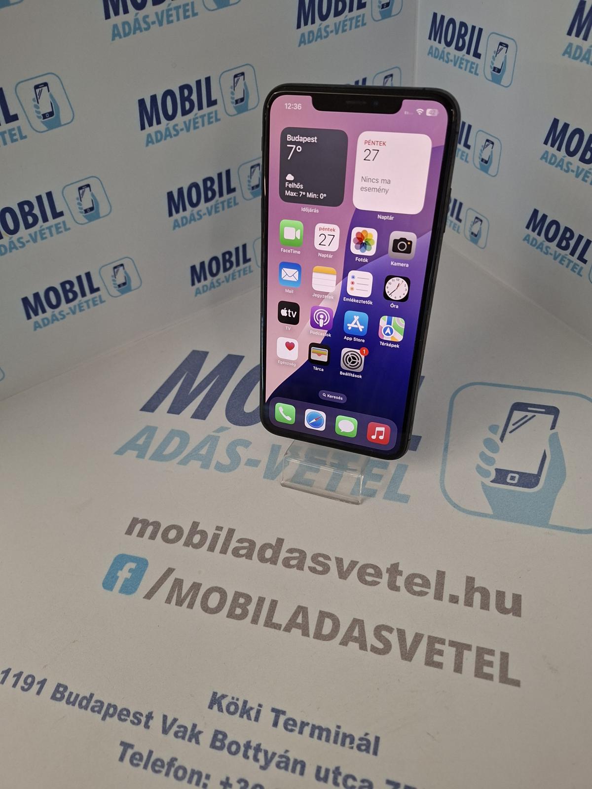 Apple iPhone XS Max Kártyafüggetlen 64 GB, 12 hó garancia