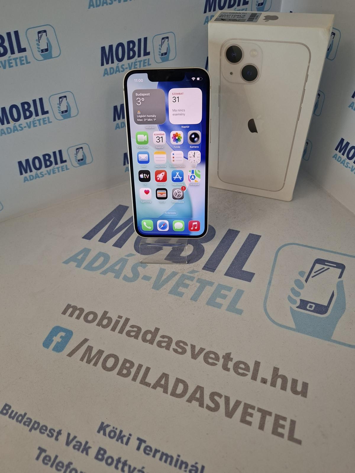Apple iPhone 13 mini Kártyafüggetlen 128 GB, 12 hó garancia